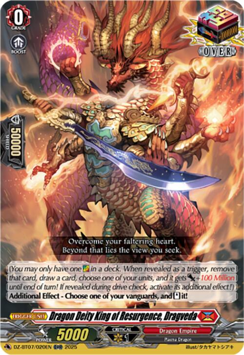 Dragon Deity King of Resurgence, Dragveda (DZ-BT07/020EN) [DZ-BT07: Moon Fangs & Cerulean Blaze]