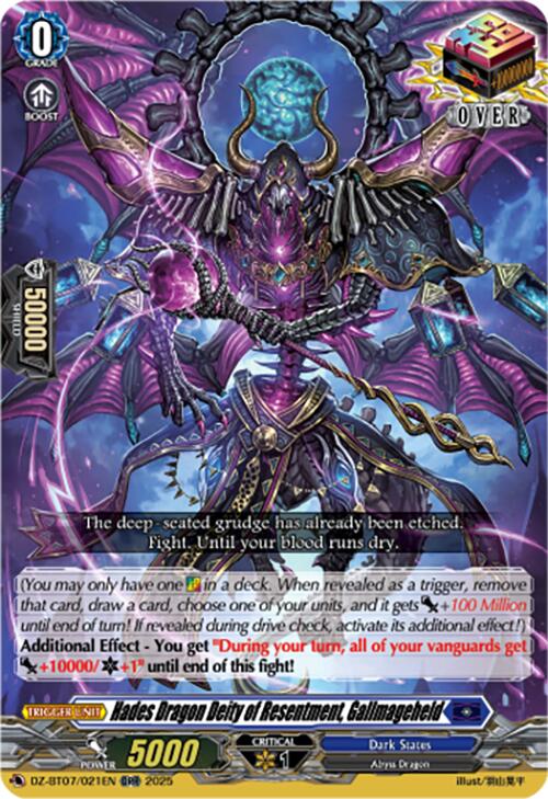 Hades Dragon Deity of Resentment, Gallmageheld (DZ-BT07/021EN) [DZ-BT07: Moon Fangs & Cerulean Blaze]