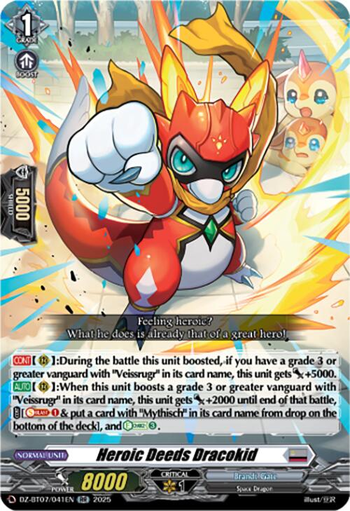 Heroic Deeds Dracokid (DZ-BT07/041EN) [DZ-BT07: Moon Fangs & Cerulean Blaze]