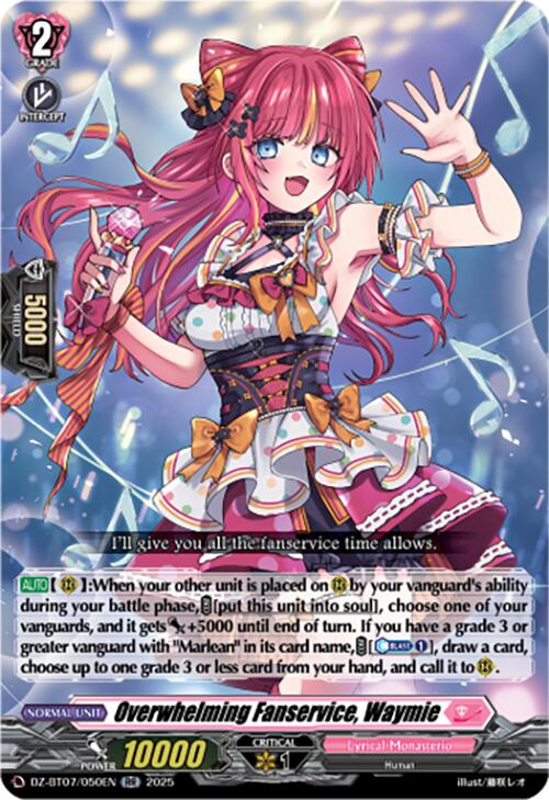Overwhelming Fanservice, Waymie (DZ-BT07/050EN) [DZ-BT07: Moon Fangs & Cerulean Blaze]