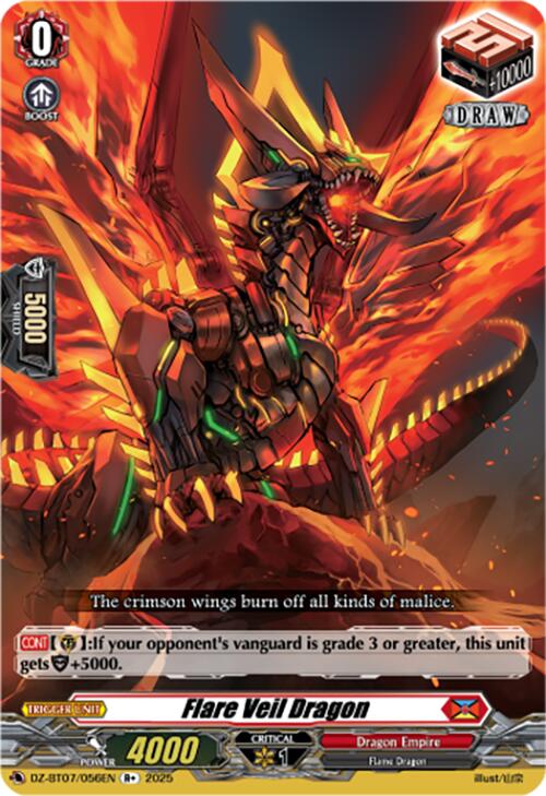 Flare Veil Dragon (DZ-BT07/056EN) [DZ-BT07: Moon Fangs & Cerulean Blaze]