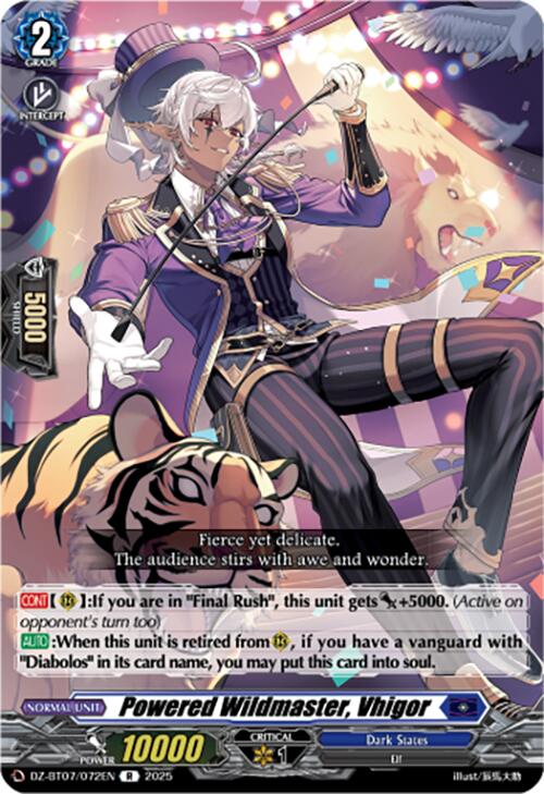 Powered Wildmaster, Vhigor (DZ-BT07/072EN) [DZ-BT07: Moon Fangs & Cerulean Blaze]