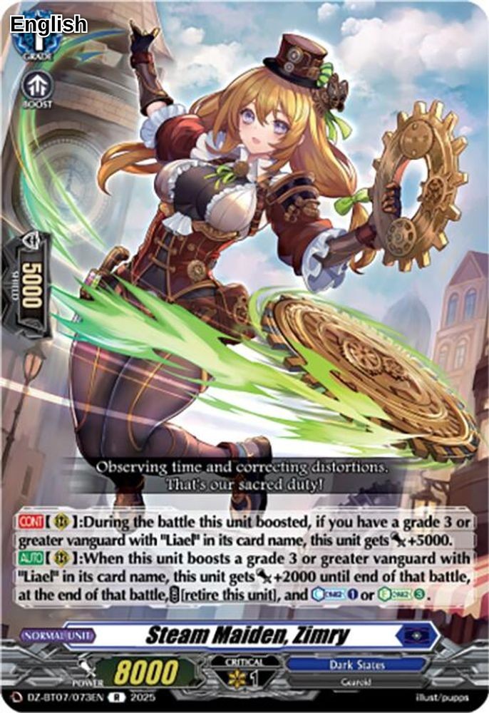 Steam Maiden, Zimry