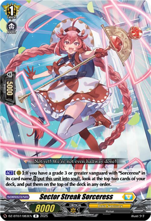 Sector Streak Sorceress (DZ-BT07/083EN) [DZ-BT07: Moon Fangs & Cerulean Blaze]