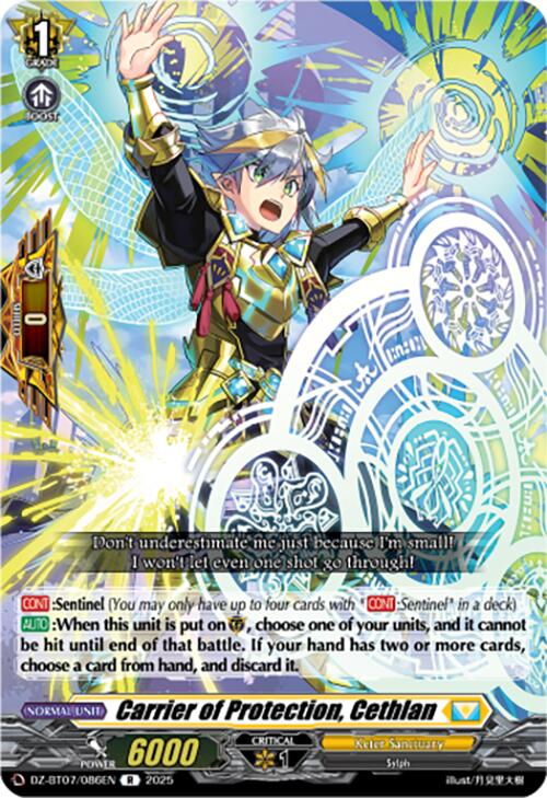 Carrier of Protection, Cethlan (DZ-BT07/086EN) [DZ-BT07: Moon Fangs & Cerulean Blaze]