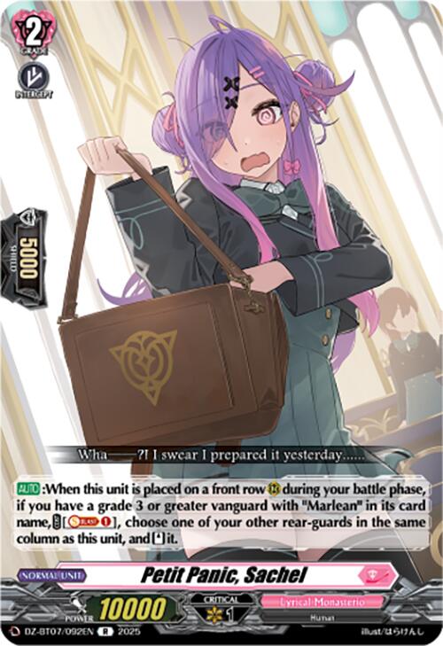 Petit Panic, Sachel (DZ-BT07/092EN) [DZ-BT07: Moon Fangs & Cerulean Blaze]