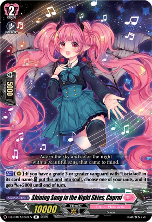 Shining Song in the Night Skies, Coprni (DZ-BT07/093EN) [DZ-BT07: Moon Fangs & Cerulean Blaze]