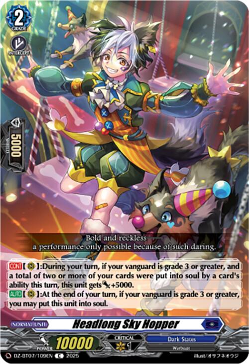 Headlong Sky Hopper (DZ-BT07/109EN) [DZ-BT07: Moon Fangs & Cerulean Blaze]