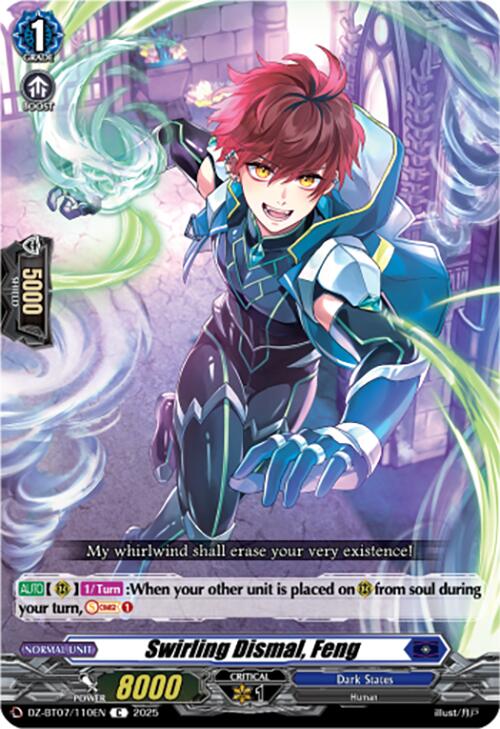 Swirling Dismal, Feng (DZ-BT07/110EN) [Moon Fangs & Cerulean Blaze]
