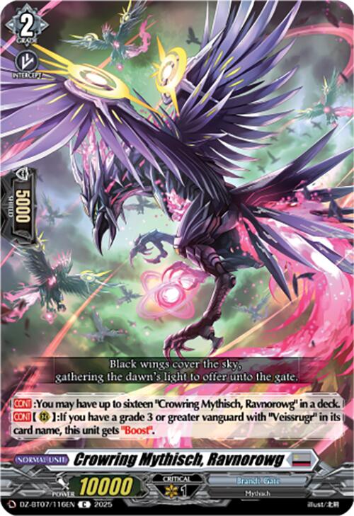 Crowring Mythisch, Ravnorowg (DZ-BT07/116EN) [DZ-BT07: Moon Fangs & Cerulean Blaze]
