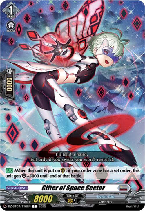 Gifter of Space Sector (DZ-BT07/118EN) [DZ-BT07: Moon Fangs & Cerulean Blaze]