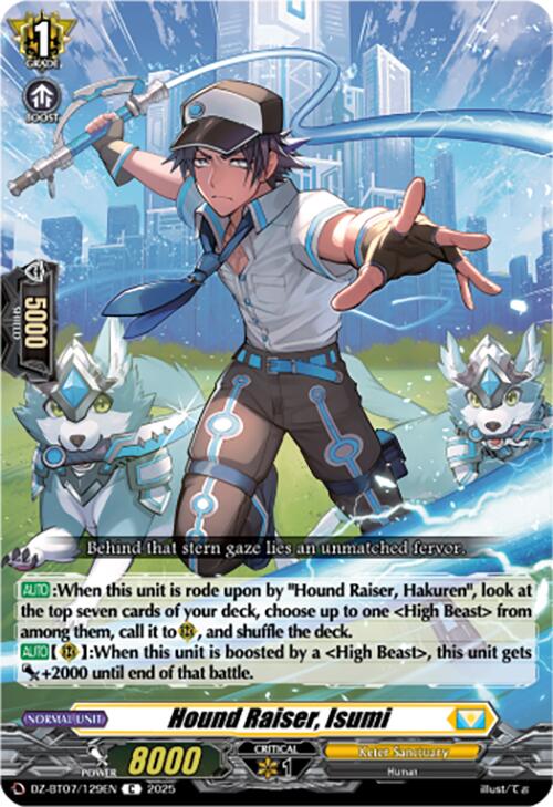 Hound Raiser, Isumi (DZ-BT07/129EN) [DZ-BT07: Moon Fangs & Cerulean Blaze]