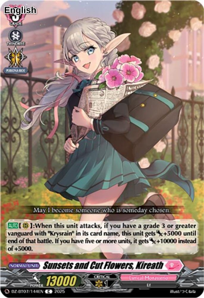 Sunsets and Cut Flowers, Kireath