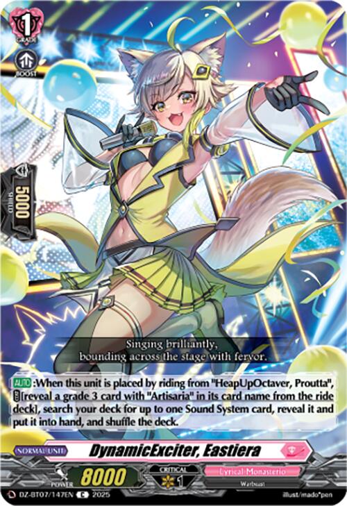 DynamicExciter, Eastiera (DZ-BT07/147EN) [DZ-BT07: Moon Fangs & Cerulean Blaze]