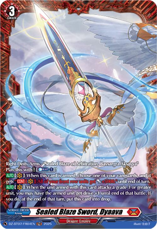 Sealed Blaze Sword, Dyaava (DZ-BT07/FR04EN) [Moon Fangs & Cerulean Blaze]