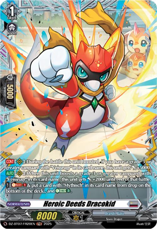 Heroic Deeds Dracokid (DZ-BT07/FR20EN) [DZ-BT07: Moon Fangs & Cerulean Blaze]