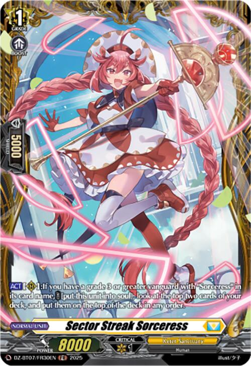 Sector Streak Sorceress (DZ-BT07/FR30EN) [DZ-BT07: Moon Fangs & Cerulean Blaze]
