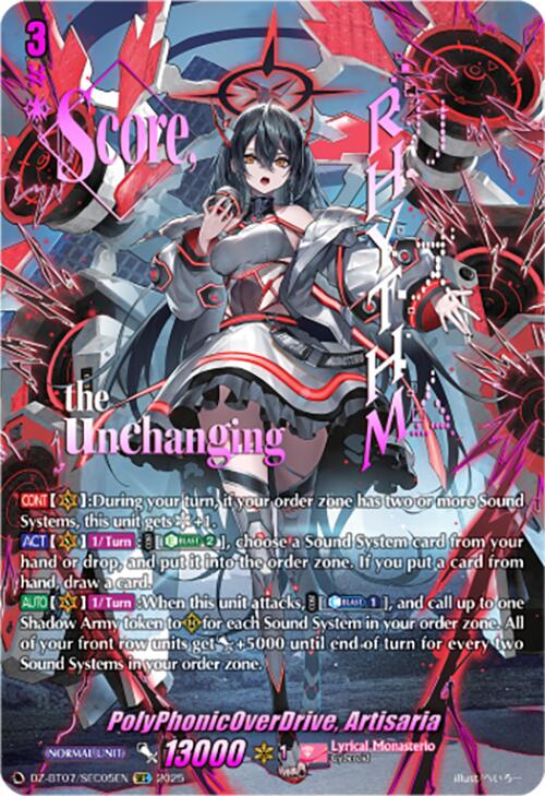 PolyPhonicOverDrive, Artisaria (DZ-BT07/SEC05EN) [DZ-BT07: Moon Fangs & Cerulean Blaze]