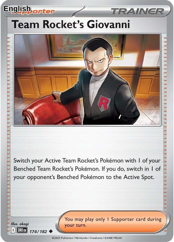 Team Rocket's Giovanni [DRI - 174/182] SV10: Destined Rivals