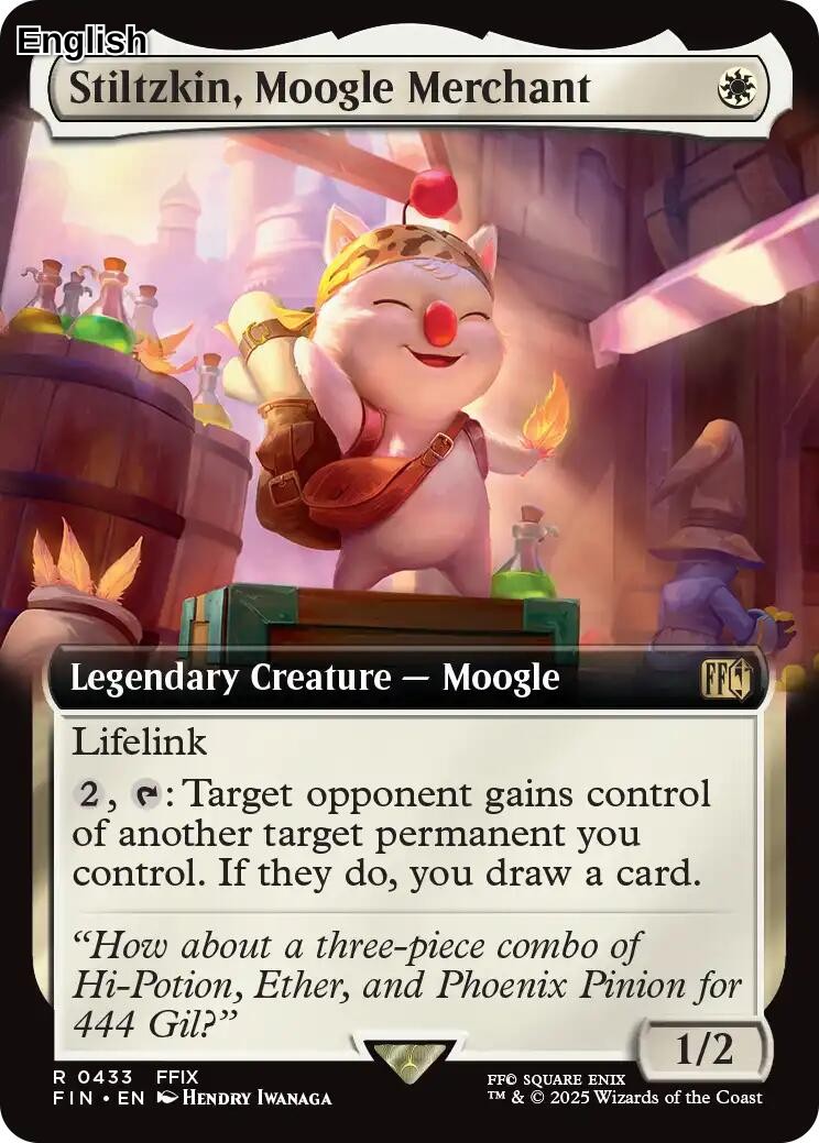 Stiltzkin, Moogle Merchant (Extended Art)