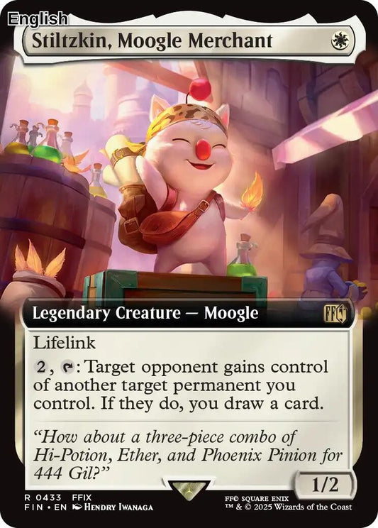 Stiltzkin, Moogle Merchant (Extended Art)