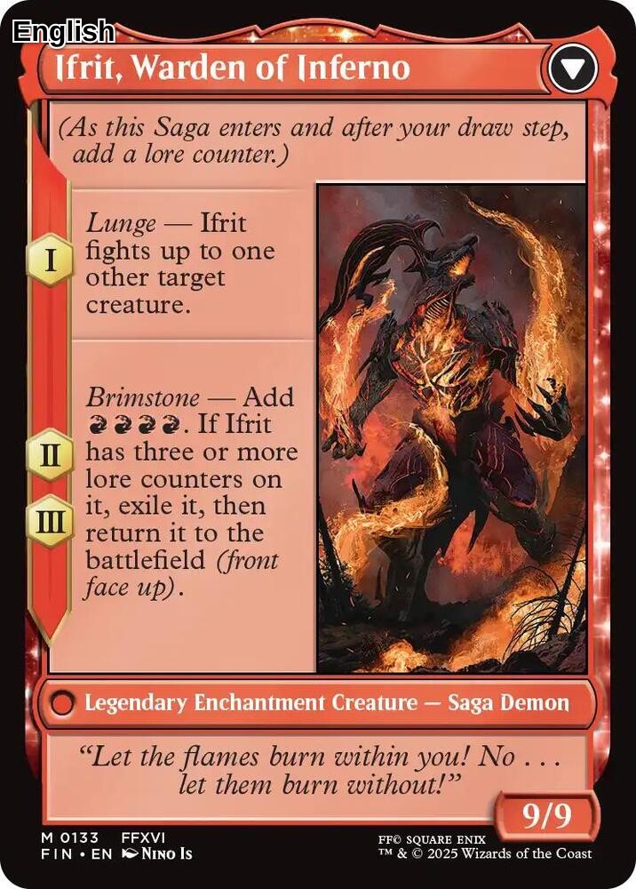Clive, Ifrit's Dominant (Back)