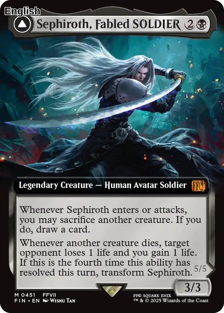 Sephiroth, Fabled SOLDIER (Extended Art)