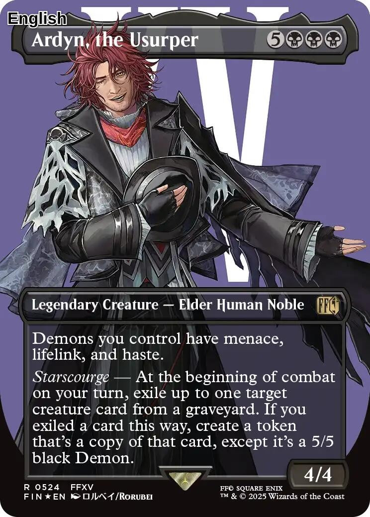 Ardyn, the Usurper (0524) (Borderless) (Surge Foil)