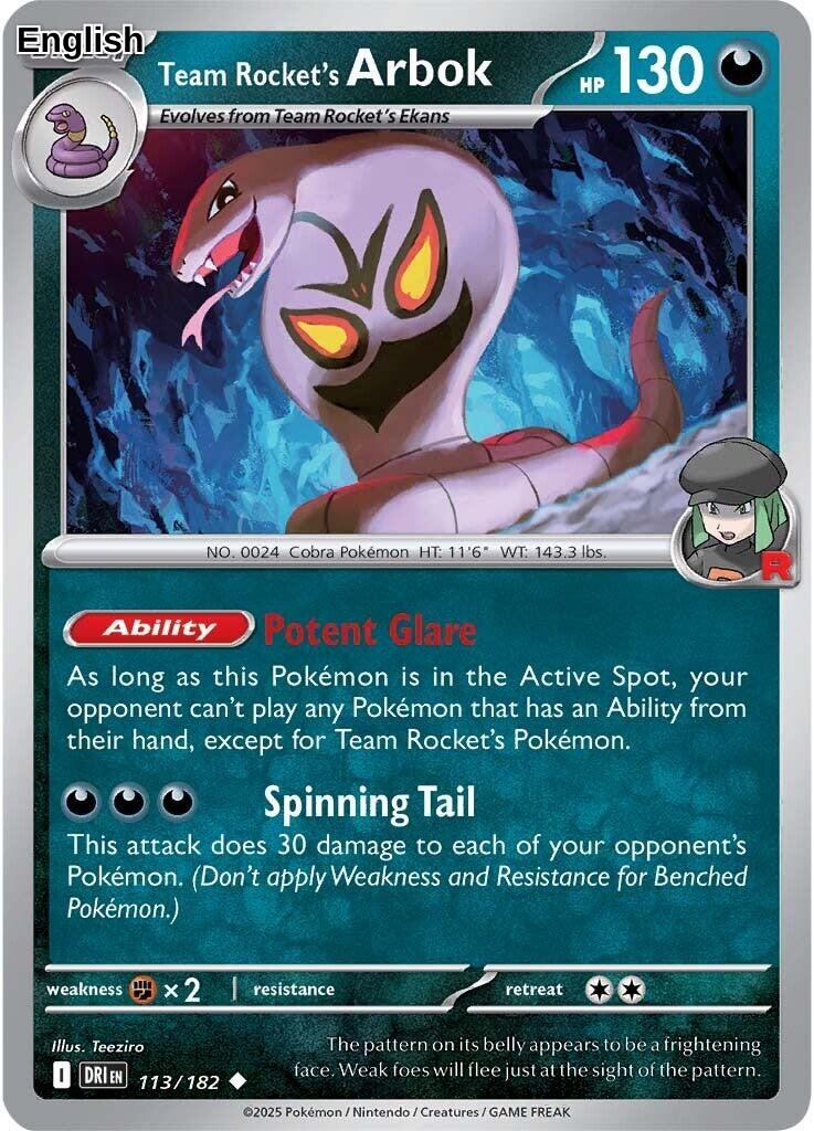 Team Rocket's Arbok