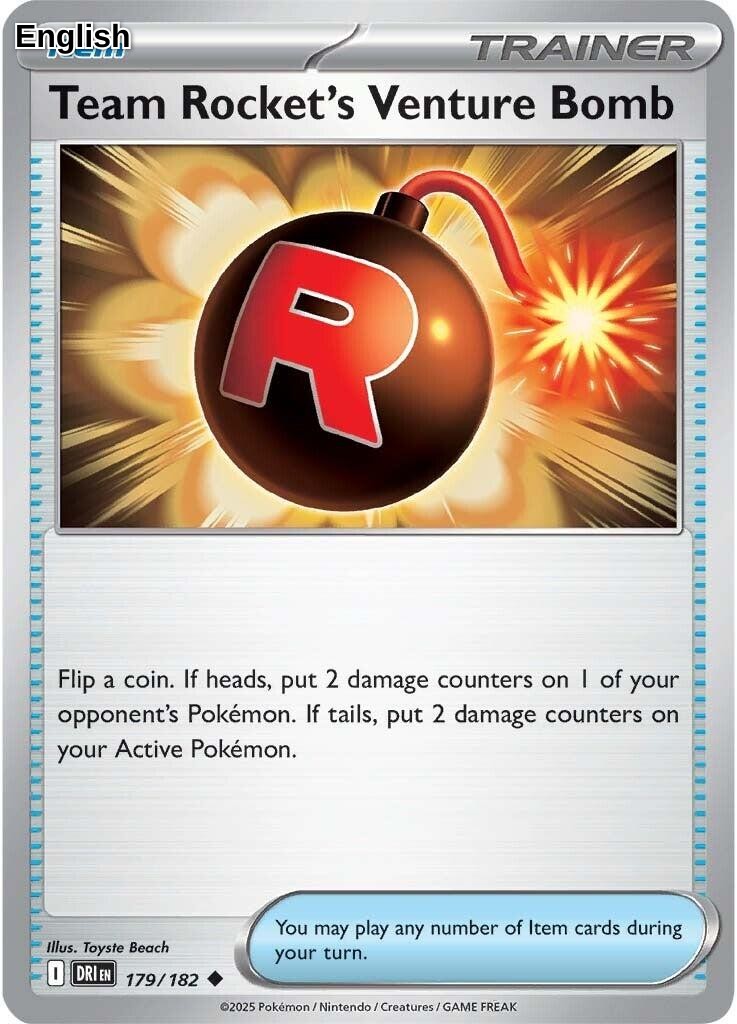 Team Rocket's Venture Bomb [DRI - 179/182] SV10: Destined Rivals