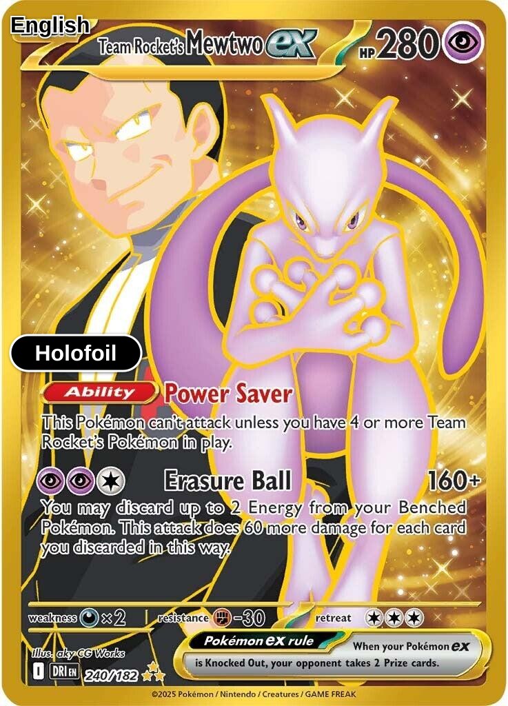 Team Rocket's Mewtwo ex - 240/182