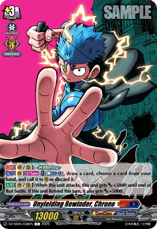 Unyielding Rewinder, Chrono (DZ-SS05/038EN) [DZ-SS05: CoroCoro Start Deck Pack]