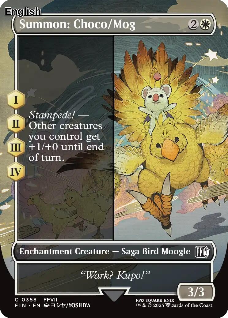 Summon: Choco/Mog (Borderless) [FIN - 358] FINAL FANTASY