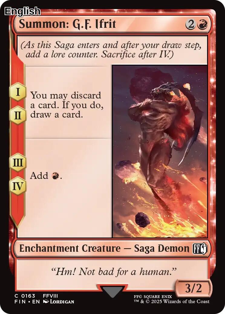 Summon: G.F. Ifrit [FIN - 163] FINAL FANTASY
