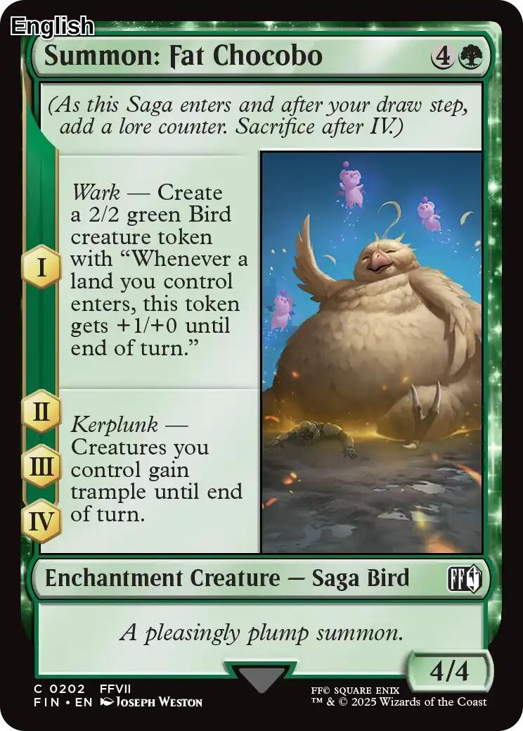 Summon: Fat Chocobo