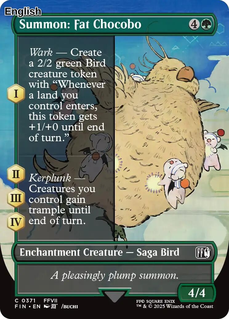 Summon: Fat Chocobo (Borderless) [FIN - 371] FINAL FANTASY