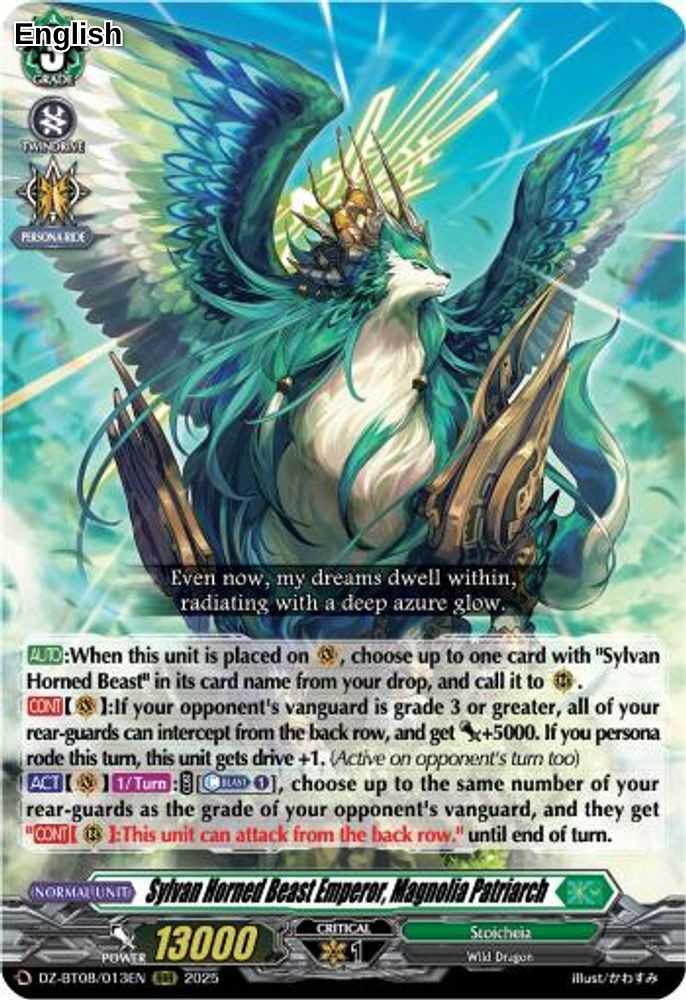Sylvan Horned Beast Emperor, Magnolia Patriach