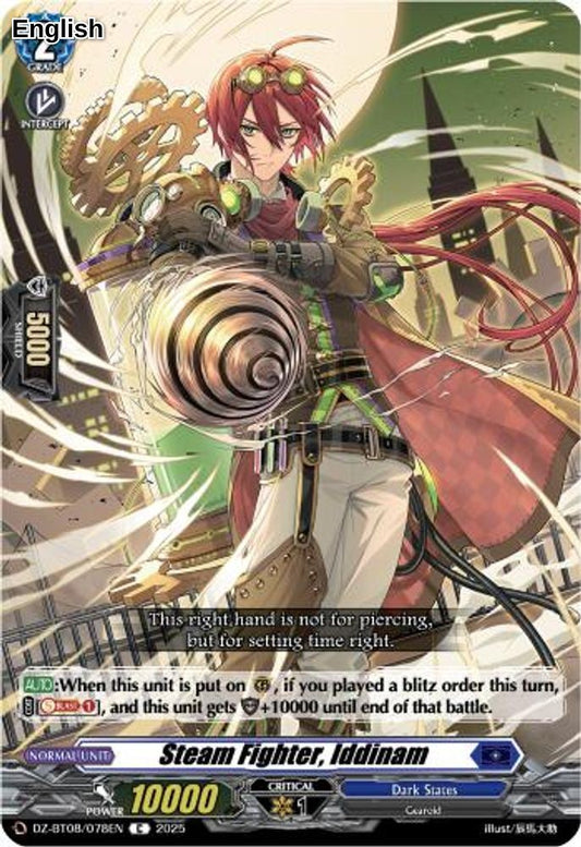 Steam Fighter, Iddinam