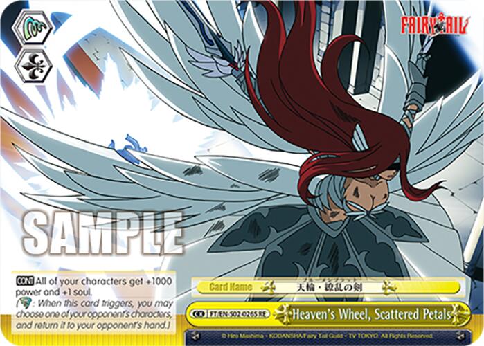 Heaven's Wheel, Scattered Petals (FT/EN-S02-026S SR RE) [Fairy Tail Chronicle Set]