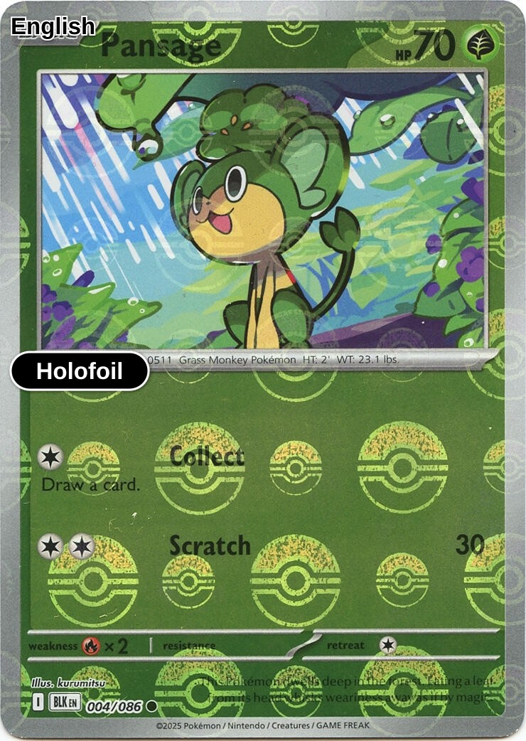 Pansage (Poke Ball Pattern)