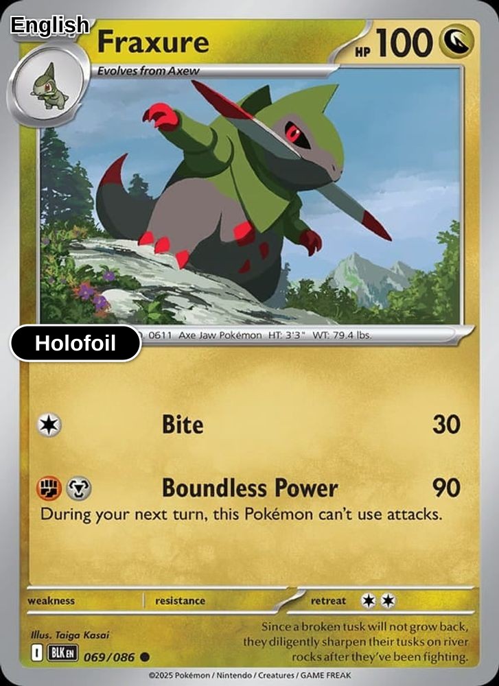 Fraxure (Poke Ball Pattern)