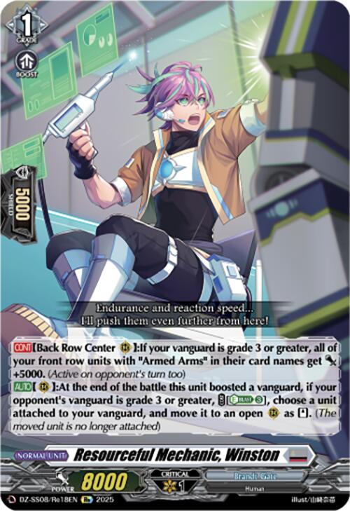 Resourceful Mechanic, Winston (DZ-SS08/Re18EN) [Festival Booster 2025]