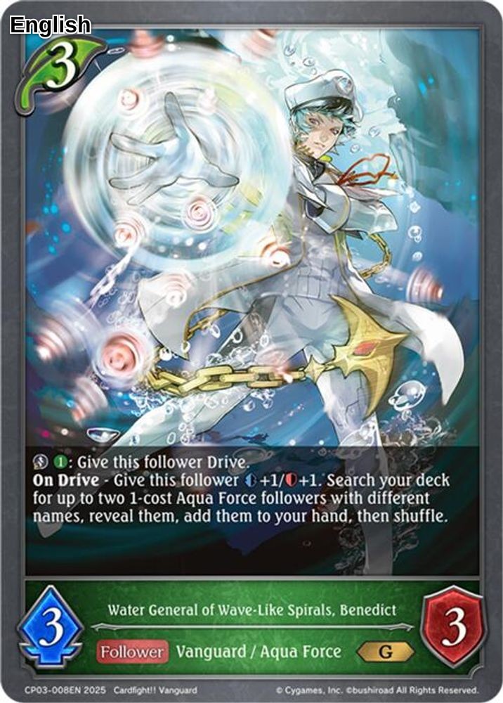 Water General of Wave-Like Spirals, Benedict