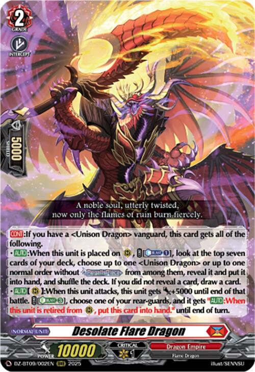 Desolate Flare Dragon (DZ-BT09/002EN) [DZ-BT09: Super Brave Detonation]