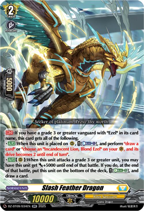 Slash Feather Dragon (DZ-BT09/034EN) [DZ-BT09: Super Brave Detonation]