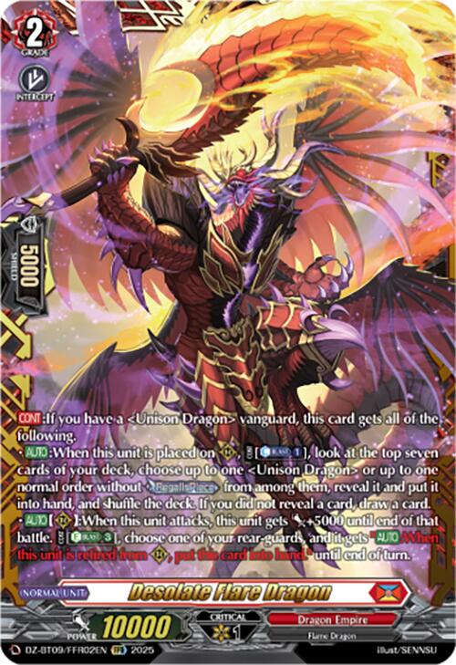 Desolate Flare Dragon (DZ-BT09/FFR02EN) [DZ-BT09: Super Brave Detonation]