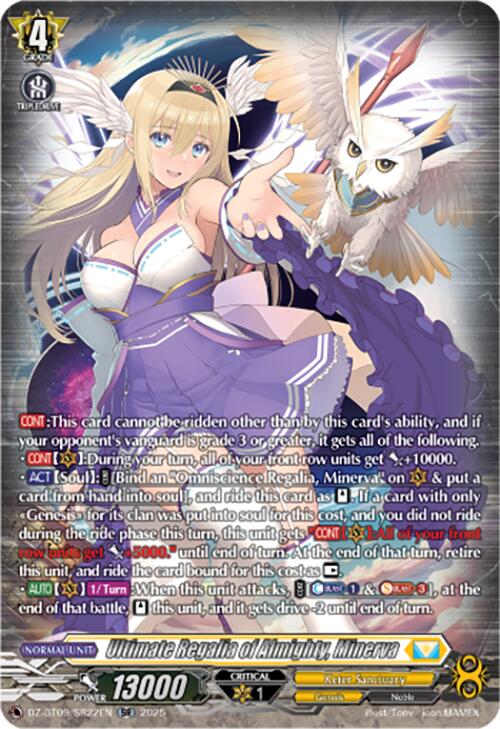 Ultimate Regalia of Almighty, Minerva (DZ-BT09/SR22EN) [DZ-BT09: Super Brave Detonation]