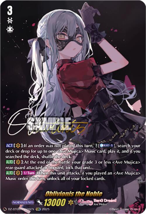 Oblivionis the Noble (DZ-BT09/EXS06EN) [DZ-BT09: Super Brave Detonation]