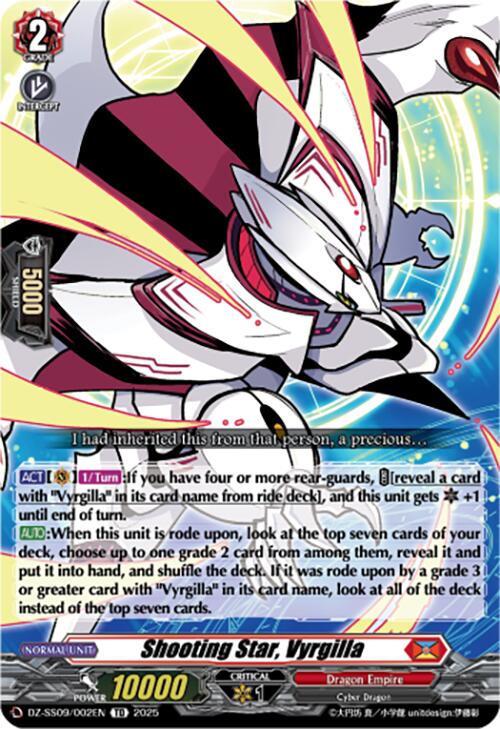 Shooting Star, Vyrgilla (DZ-SS09/002EN) [Zero Tendo Start Deck]