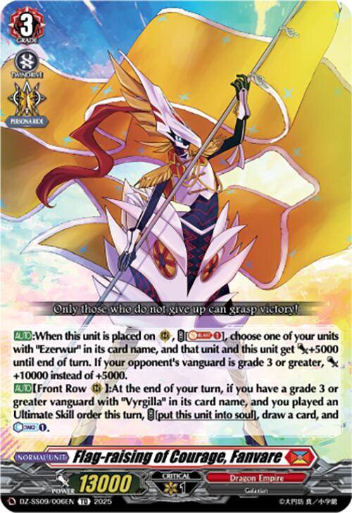 Flag-raising of Courage, Fanvare (DZ-SS09/006EN) [Zero Tendo Start Deck]